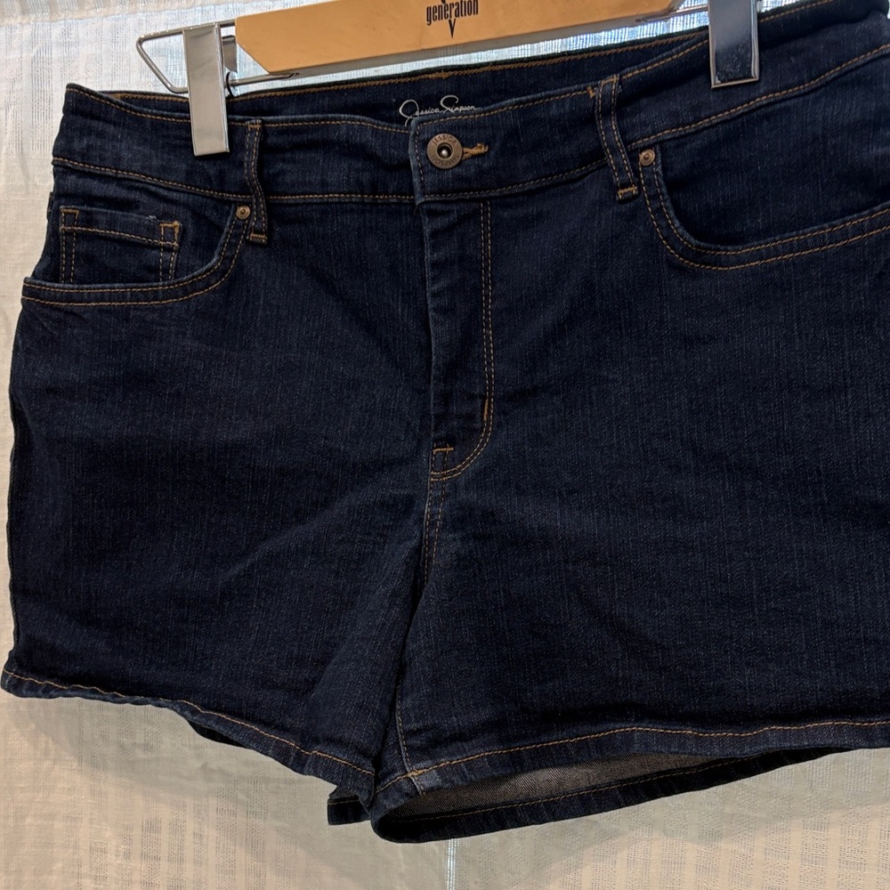 Jessica Simpson Women's Dark Blue Jean Shorts